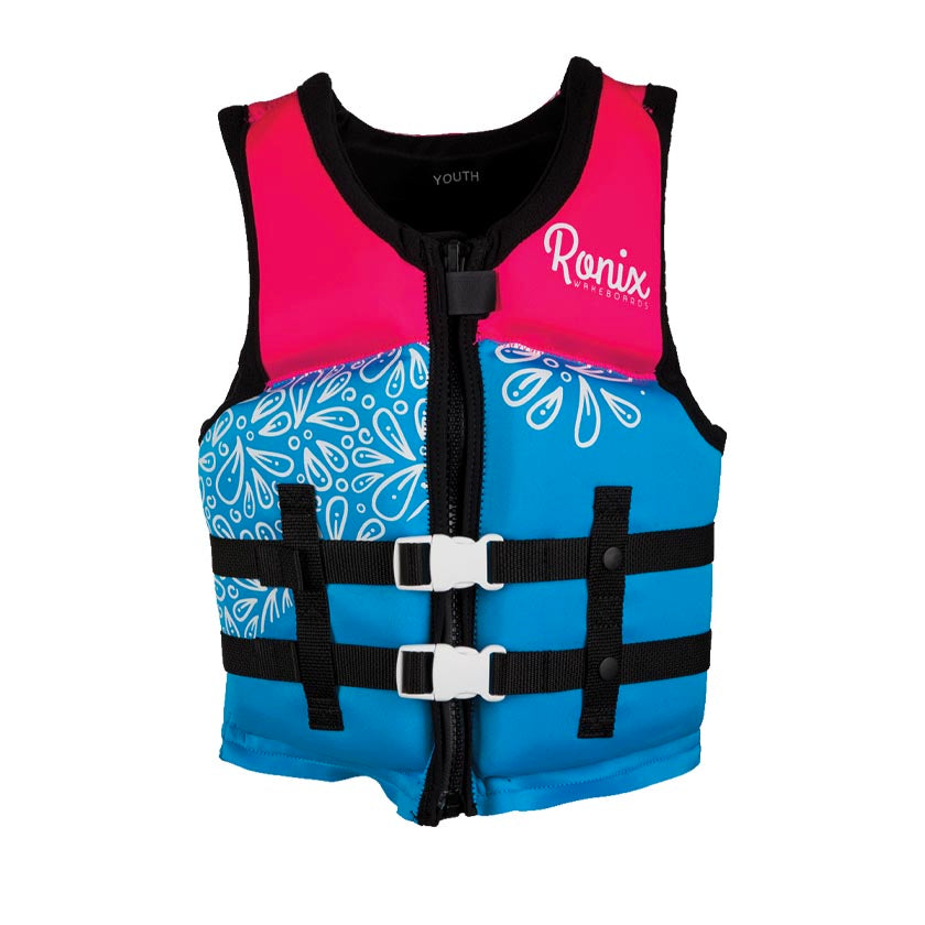 2022 Ronix August CGA Life Vest Pink/Blue - Youth